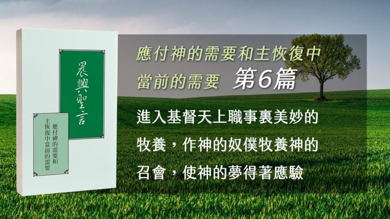 Read more about the article 20211118白天班追求-應付神的需要和主恢復中當前的需要 第六週